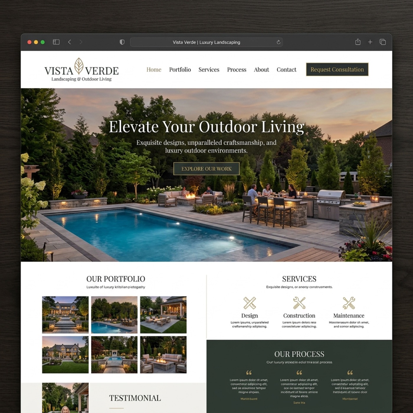 Everstone Outdoor Living mockup